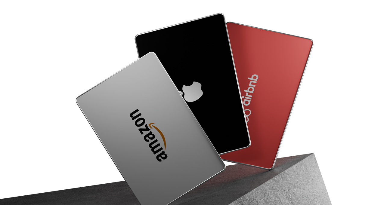 Amazon, Apple, and Airbnb gift cards